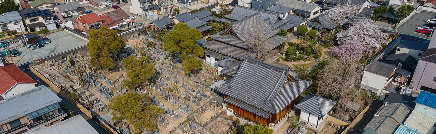 上空から撮影した雲松寺